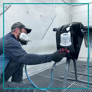 mise en peinture d'un pare choc carrosserie saint félix